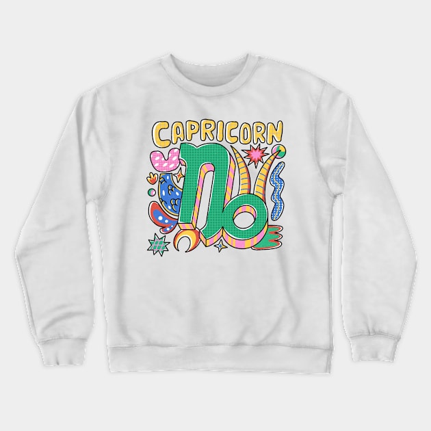 Capricon Crewneck Sweatshirt by mylistart